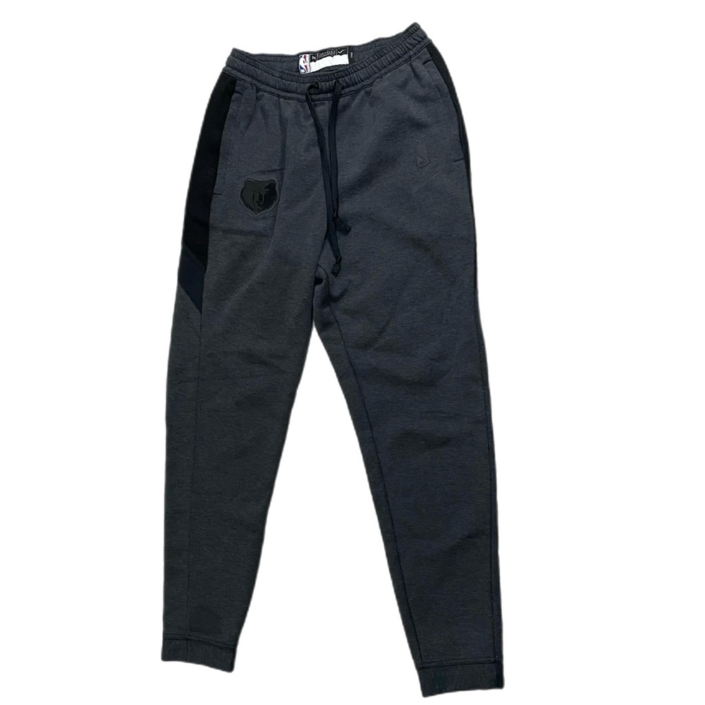 Used Nike Memphis Grizzlies Team Issued Sweatpants Dark Gray Black Size M-Tall